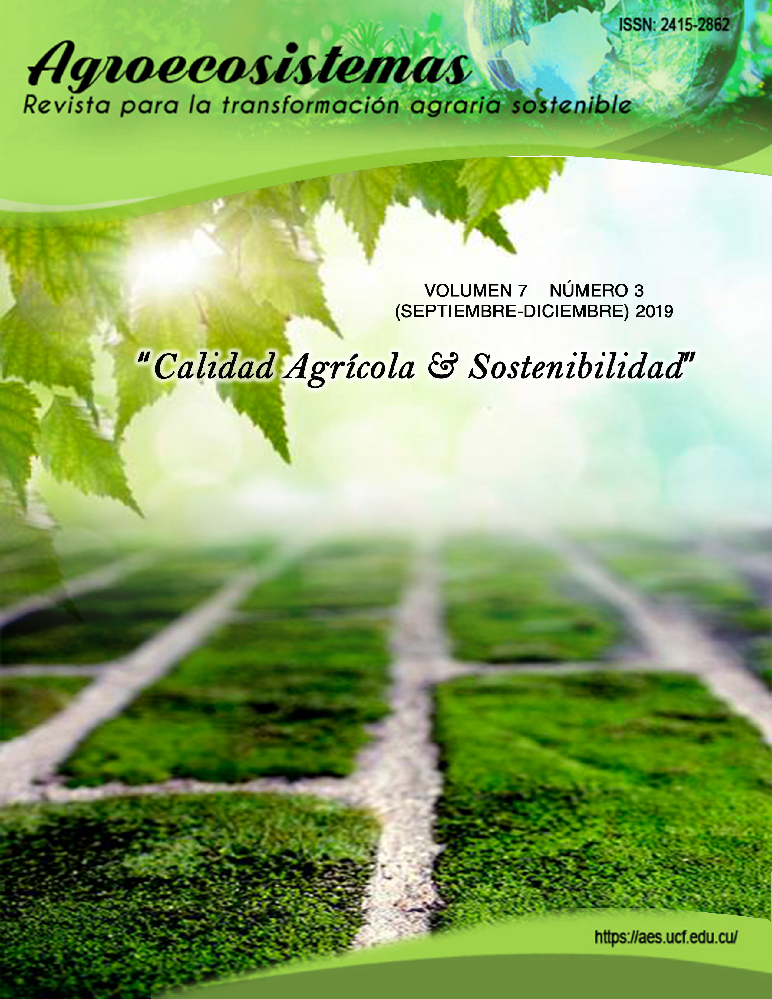 					Ver Vol. 7 Núm. 3 (2019): Calidad Agrícola & Sostenibilidad
				