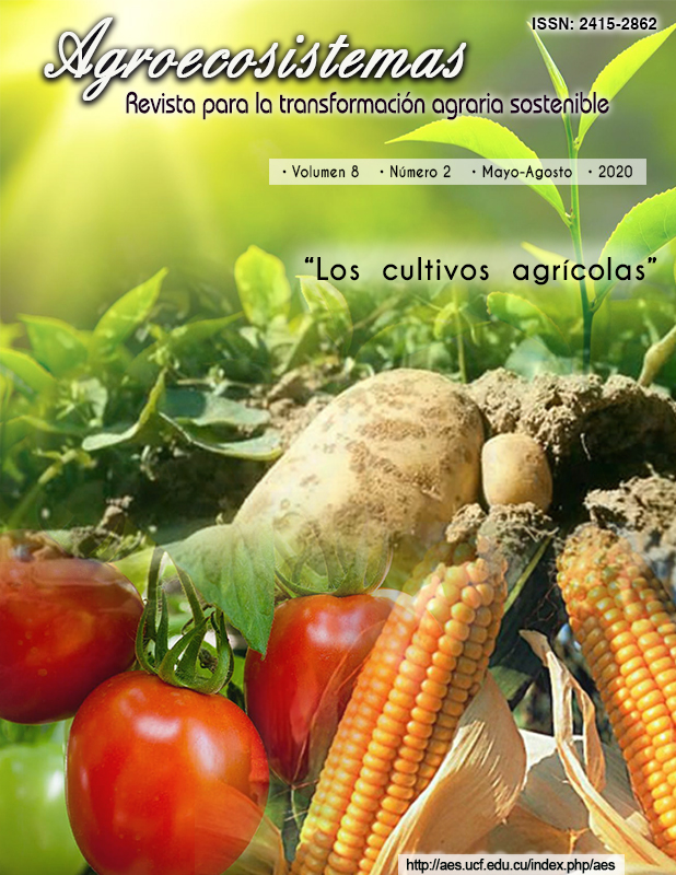 					View Vol. 8 No. 2 (2020): Los cultivos agrícolas  (Mayo-agosto)
				